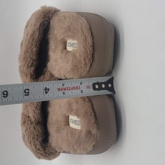 1981- 32 Degrees Heat Plush Cushion Slide Women's Size 9 - 10 Brown Color NWT - Picture 6 of 10